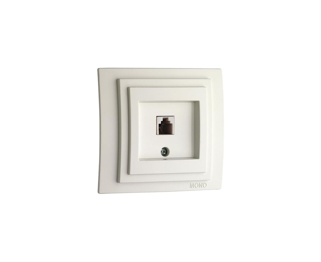როზეტი TEL LARISSA კრემისფერი - 103-171705-124 — როზეტები და ჩამრთველები